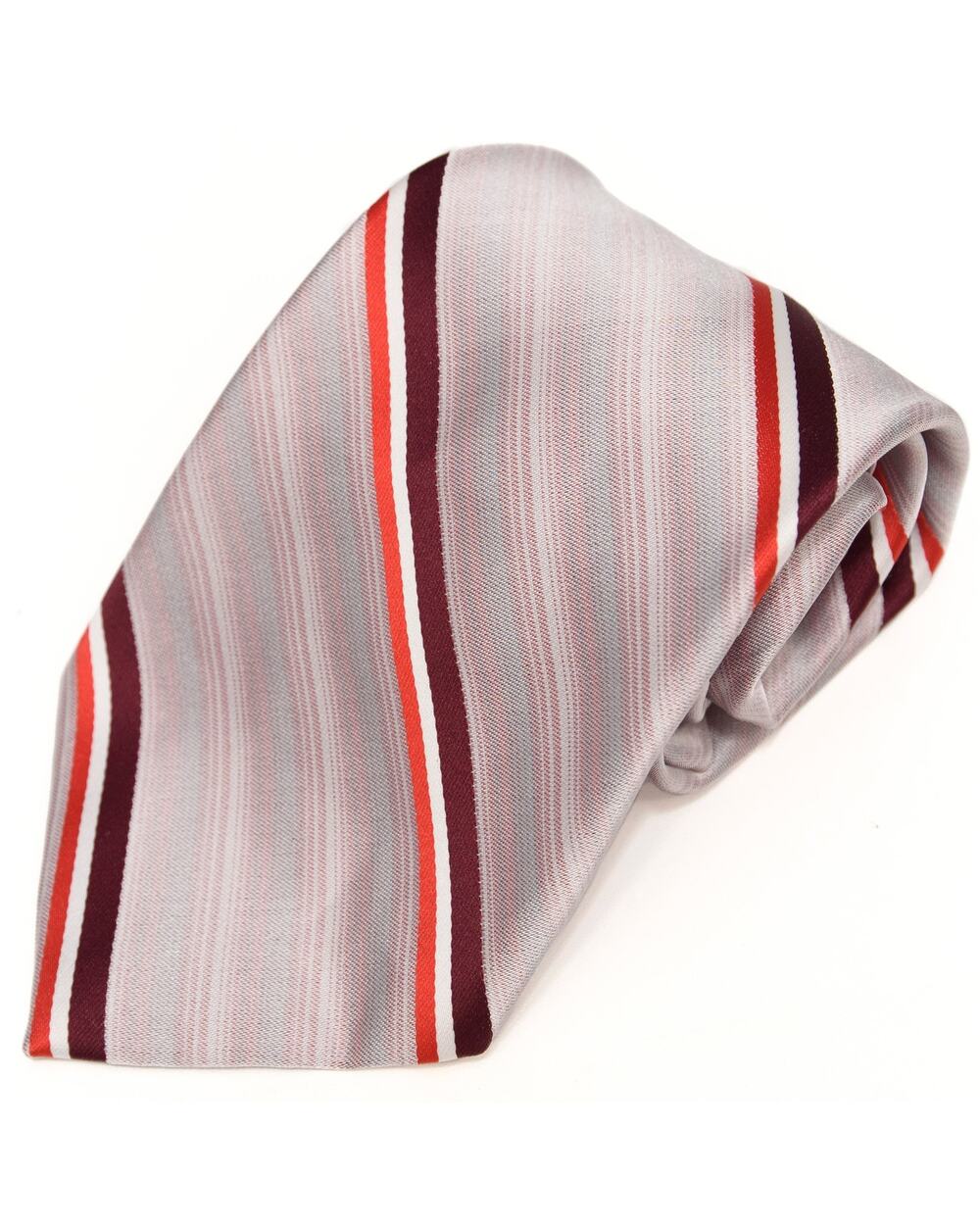 Vintage  Christian Dior Cravated Striped 60's 70's Polyester Necktie Neck Tie